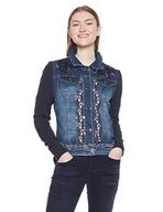 Kurtki damskie - Desigual Kurtka damska CHAQ_EMUNÁ, niebieska (Navy 5000), 32 (rozmiar producenta: 34) - miniaturka - grafika 1