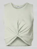 Koszulki i topy damskie - Top krótki z marszczeniami model ‘TWIGGI’ - miniaturka - grafika 1