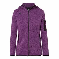 Kurtki damskie - IZAS IZAS Damska kurtka z dzianiny Lucania fioletowy purpurowy XL Izas_8434076281438 - miniaturka - grafika 1