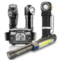 Zestaw latarek everActive FL-50R, FL-55R, WL-400, HL-160 + Armytek Wizard C2 Pro Max - Latarki - miniaturka - grafika 1
