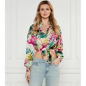 Koszule damskie - GUESS Koszula Cropped Fit - miniaturka - grafika 1