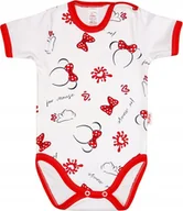 Body dla niemowląt - Body KRÓTKI rękaw 100% Myszka Czerwona r 92 KLEKLE - miniaturka - grafika 1