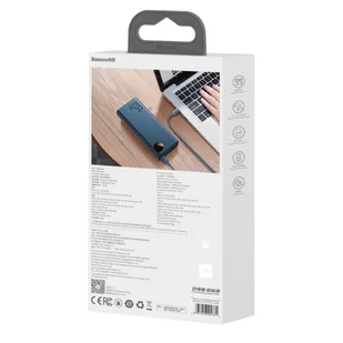 Baseus PPIMDA-D03 Powerbank Adaman 20000mAh metalowy QC 3.0 PD Huawei SCP QC 3.0 65W niebieski PPIMDA-D03 - Powerbanki - miniaturka - grafika 11