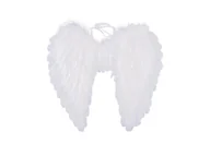 Dodatki do strojów karnawałowych - Skrzydła anioła białe - 50 x 50 cm - 1 szt. - miniaturka - grafika 1