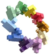 Klocki - Plus Plus konstruktor kolory, duże elementy, 60 det. - miniaturka - grafika 1