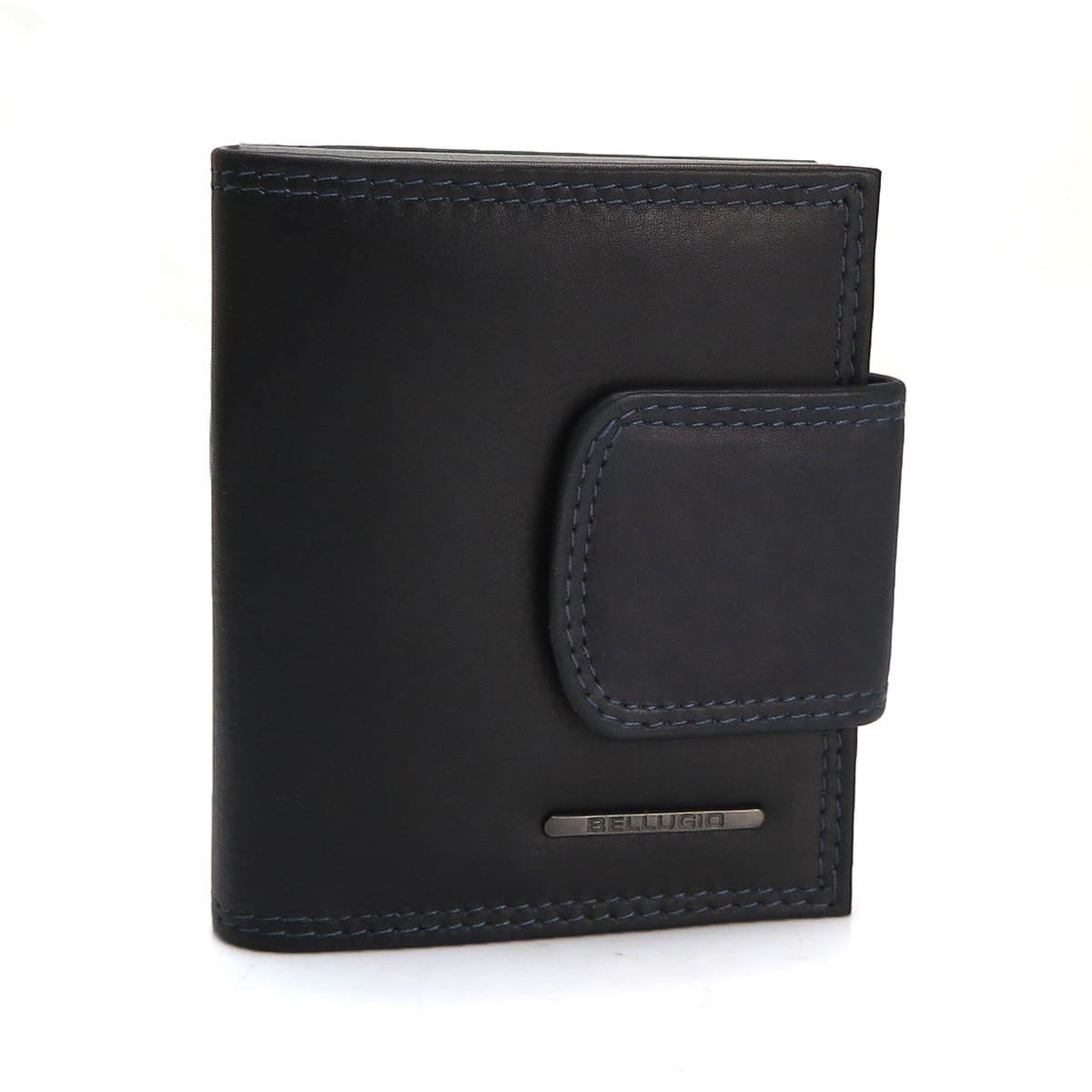 Portfel damski Double Mini - czarno-granatowo