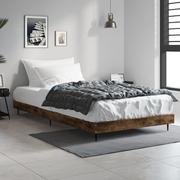 Łóżka - Rama łóżka, przydymiony dąb, 100x200cm, materiał drewnopochodny Lumarko! - miniaturka - grafika 1