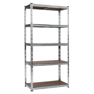 Regał metalowy ocynkowany 5 półek 180 x 90 x 40 cm 175 kg - Szafy i regały magazynowe - miniaturka - grafika 1