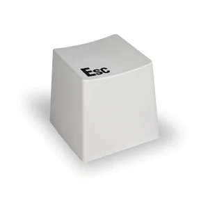 B2B Partner Plastikowy taboret BUTTON, biały 488038 - Taborety i hokery - miniaturka - grafika 1