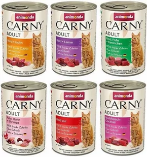 Animonda Cat Carny Adult mix 6 smaków 24x400g 51498-uniw - Mokra karma dla kotów - miniaturka - grafika 1