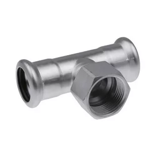 Trójnik z GW KAN-therm Inox - 42 x 1" x 42mm - Łączniki, trójniki, kształtki - miniaturka - grafika 1