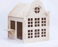 Domki dla lalek - PlayHouse Wood – Drewniany Domek do Zabawy dla Dzieci - miniaturka - grafika 1