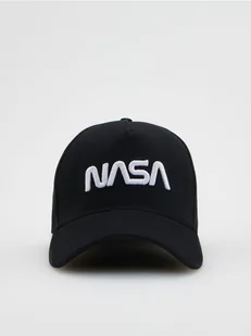 Reserved - Czapka baseball z napisem NASA - czarny - Czapki męskie - miniaturka - grafika 1