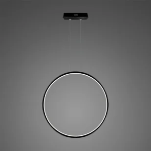 Lampa wisząca Ledowe okręgi No.1 X Φ80 cm in 3k czarna ściemnialna Altavola Design - Lampy sufitowe - miniaturka - grafika 1