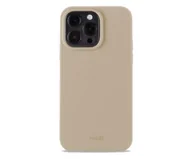 Etui i futerały do telefonów - Holdit Silicone Case iPhone 14 Pro Max Latte Beige - miniaturka - grafika 1