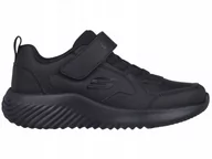 Buty dla dziewczynek - BUTY dziecięce SKECHERS 405626L-BBK sportowe czarne na rzepę 35 - miniaturka - grafika 1