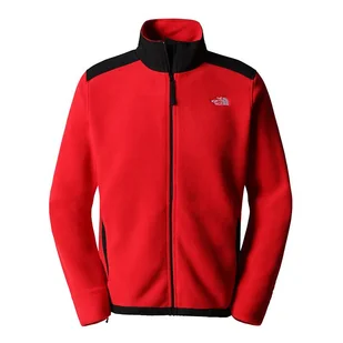 Bluza The North Face Polartec Alpine 200 0A7WWLKZ31 - czerwono-czarna - Bluzy sportowe męskie - miniaturka - grafika 1