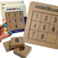 Zabawki interaktywne dla dzieci - Zabawka Klotski Magnetyczne Cyfry 3x3 Przesuwanka Liczbowa - miniaturka - grafika 1