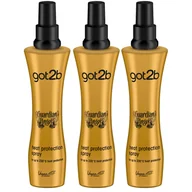 Odżywki do włosów - Zestaw termoochronnych odżywek do włosów w sprayu 3x200ml Syoss - miniaturka - grafika 1