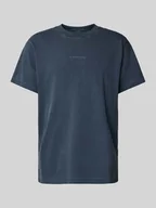 Koszulki męskie - T-shirt o kroju oversized z nadrukiem z logo - miniaturka - grafika 1