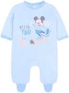 Pajacyki dla niemowląt - Niebieskie, polarowe śpioszki niemowlęce Myszka Mickey 12 m 80 cm - miniaturka - grafika 1