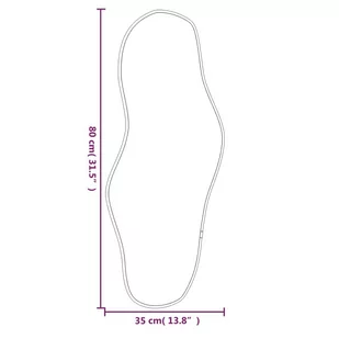 Lumarko Lustro ścienne, złote, 80x35 cm - Lustra - miniaturka - grafika 7