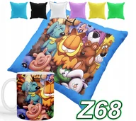 Gadżety dla niej i dla niego - ZESTAW KUBEK + POSZEWKA Z PODUSZKĄ KOT GARFIELD BAJKI+ IMIĘ - miniaturka - grafika 1