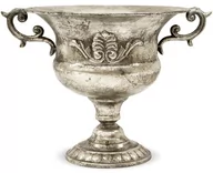 Wazony i flakony - Pigmejka Wazon, PIGMEJKA, Kolekcja Antyk, szary, 26,5x37x29 cm - miniaturka - grafika 1