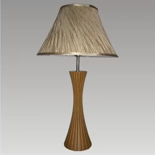 Prezent Lampa stołowa SIGLO wiśniowe drewno - Lampy stojące - miniaturka - grafika 1