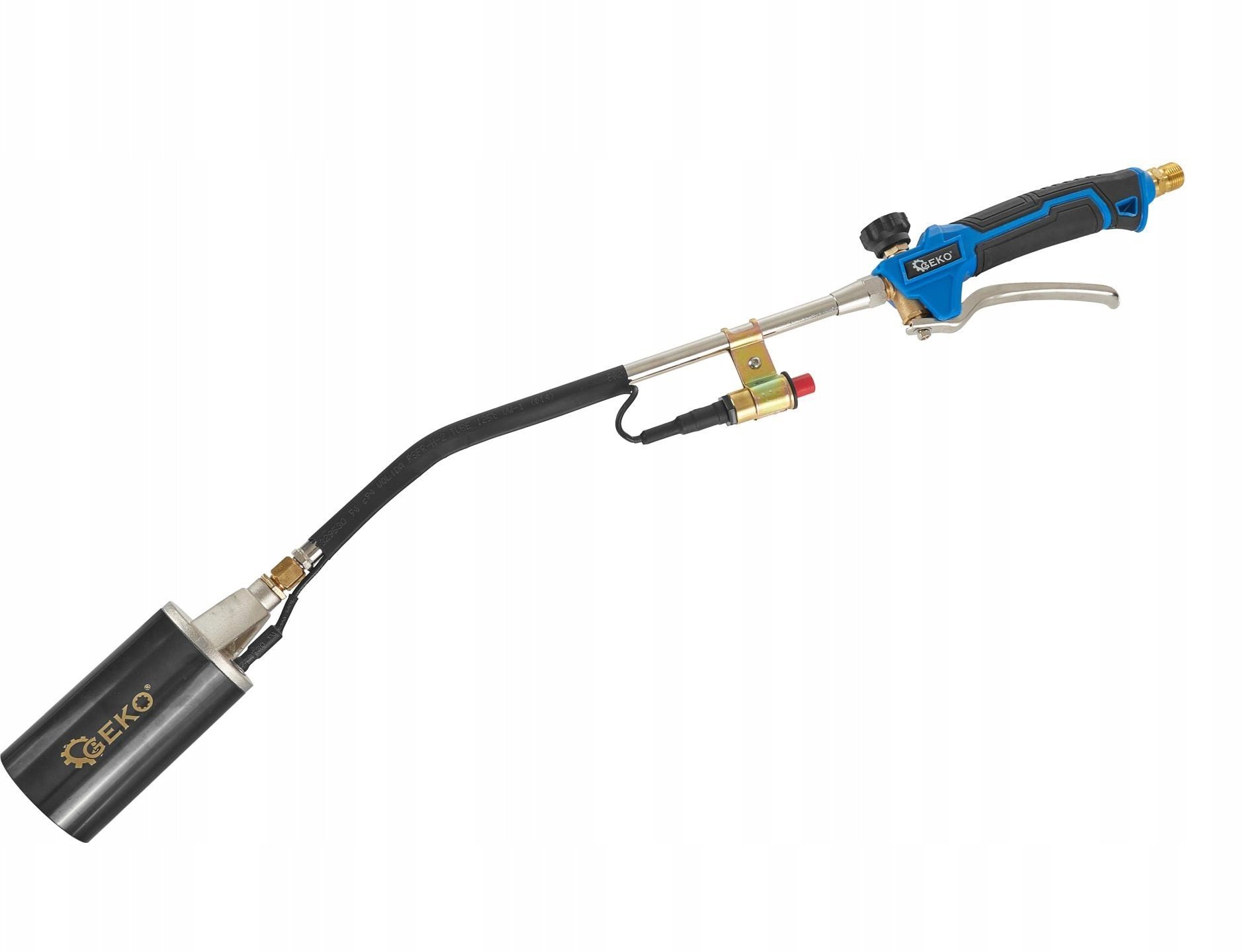 GEKO Dekarski palnik gazowy 60mm PROFI 70cm + wąż 5m + reduktor 5