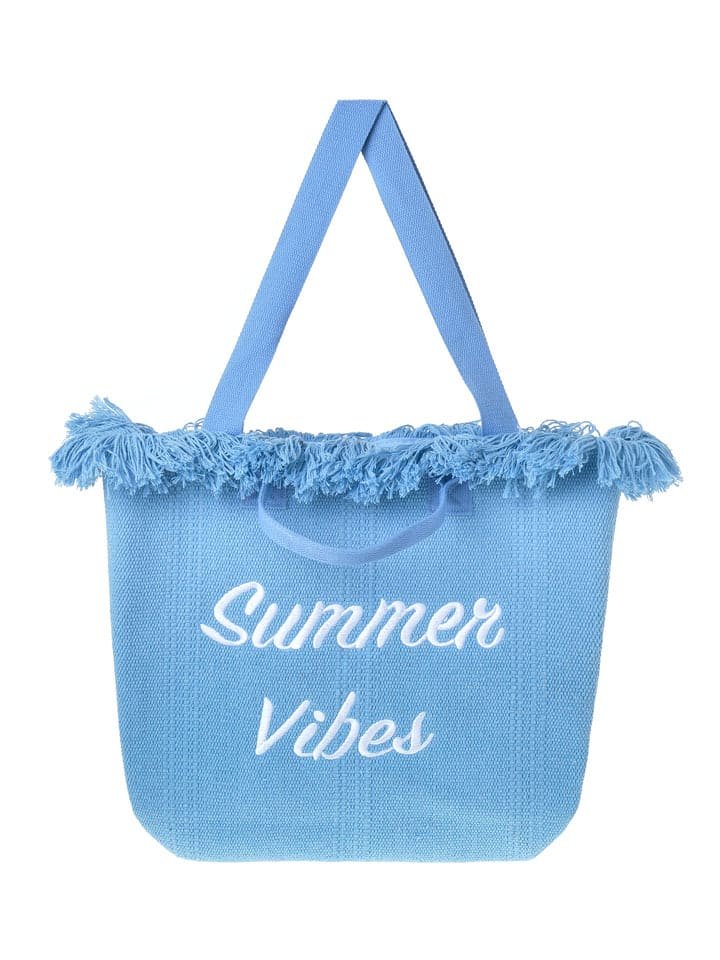 BLE Shopper bag w kolorze błękitnym - 50 x 34 x 10 cm