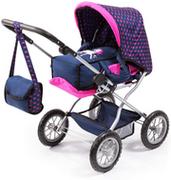 Wózki dla lalek - Bayer Design zestaw akcesoriów dla lalek Combi Grande Set różowy/niebieski - miniaturka - grafika 1