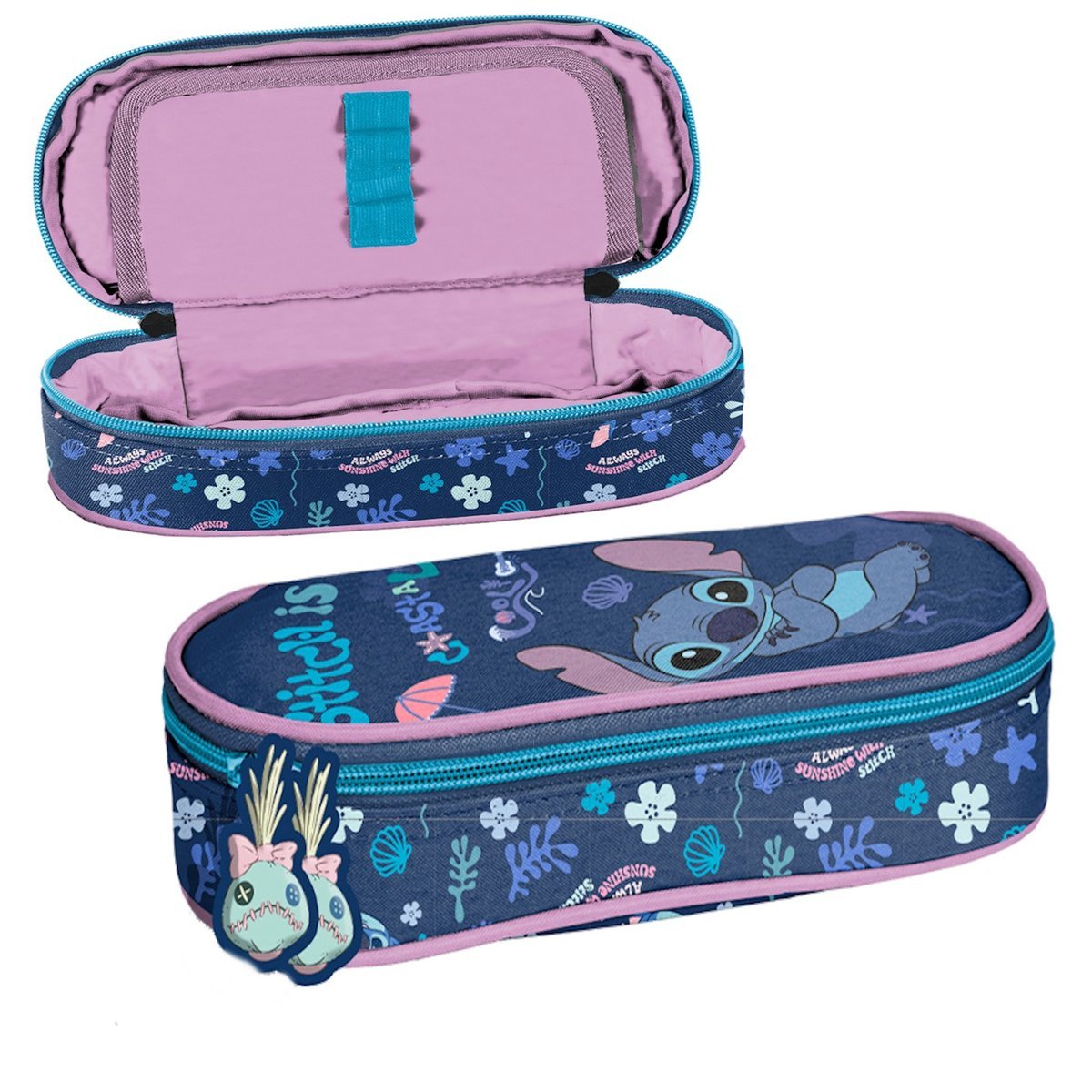 Piórnik szkolny saszetka Lilo i Stitch Coastal Cool DS26XX-013