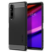 Etui i futerały do telefonów - Etui SPIGEN Rugged Armor do Sony Xperia 1 V Czarny - miniaturka - grafika 1