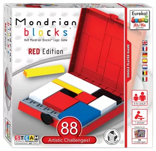 Eureka 3D, gra logiczna Ah!Ha Blok Mondriana, czerwony - Łamigłówki - miniaturka - grafika 1