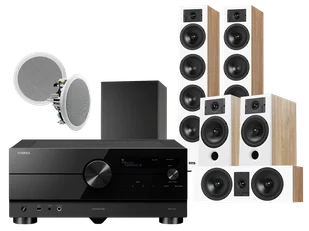 Kino domowe Yamaha RX-A4A (czarny) + Diva 6 + 3 + 7 (dąb) + RD 260 + Basso 880 - Kino domowe - miniaturka - grafika 1