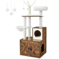 Drapaki dla kotów - Songmics Solidny drapak dla kota z kuwetą 2w1 - miniaturka - grafika 1