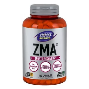 Now Foods ZMA - Cynk, Magnez i Witamina B6 (180 kaps.) - Suplementy naturalne - miniaturka - grafika 1