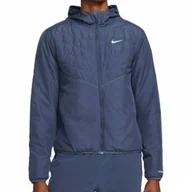 Kurtki męskie - Kurtka męska sportowa/do biegania granatowa Nike Therma-FIT DD5644-437 r. S - miniaturka - grafika 1