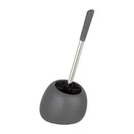 Akcesoria do wc - Szara szczotka do WC w ceramicznym pojemniku Wenko Polaris - miniaturka - grafika 1