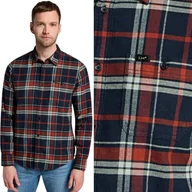 Koszule męskie - Lee LEESURE SHIRT Red BAWEŁNIANA KOSZULA W KRATĘ REGULAR FIT M - miniaturka - grafika 1