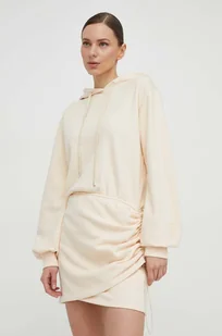 Patrizia Pepe sukienka kolor beżowy mini oversize - Sukienki - miniaturka - grafika 1
