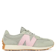 Buty dla dziewczynek - Sneakersy New Balance GS327WT Szary - miniaturka - grafika 1
