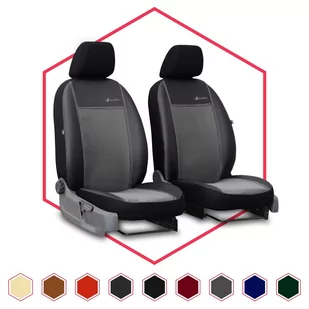 Uniwersalne pokrowce samochodowe Exclusive BUS 1+1 ciemnoszare - Pokrowce na fotele - miniaturka - grafika 1