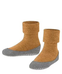 FALKE Cosyshoe dziecięce kapcie, wełna antypoślizgowe wypustki, 1 para, pomarańczowe (Mustard 1350), 31-32, Pomarańczowy (Mustard 1350), 31-32 - Kapcie damskie - miniaturka - grafika 1