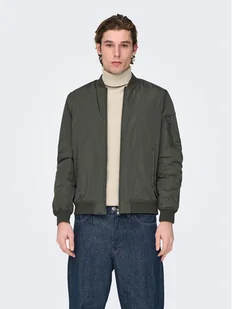 Only & Sons Kurtka bomber Joshua 22023287 Khaki Regular Fit - Kurtki męskie - miniaturka - grafika 1