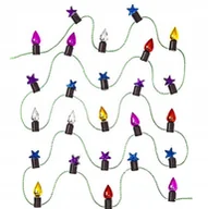 Prace ręczne dla dzieci - Dekoracyjne Lampki Mini Multikolor Ok.65Cm Dpcraft - miniaturka - grafika 1