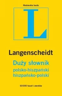 Duży słownik polsko-hiszpański, hiszpańsko-polski - Książki do nauki języka hiszpańskiego - miniaturka - grafika 1
