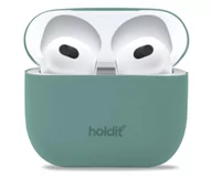 Akcesoria do słuchawek - Holdit Silicone Case AirPods 3 Moss Green - darmowy odbiór w 22 miastach i bezpłatny zwrot Paczkomatem aż do 15 dni - miniaturka - grafika 1