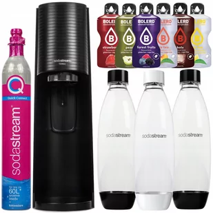 Saturator SodaStream Terra jedna butelka + 2 butelki fuse biała i czarna + 6 Bolero - Saturatory - miniaturka - grafika 1